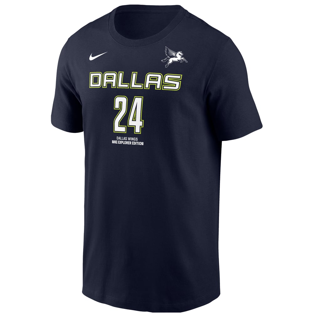 Arike Ogunbowale Dallas Wings Nike Explorer Edition Name & Number T-Shirt - Navy
