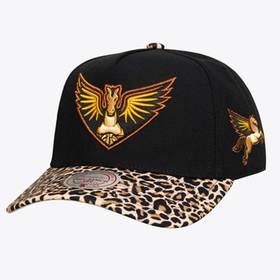  Dallas Wings Mitchell & Ness Unisex Cheetah Pro Adjustable Hat - Black