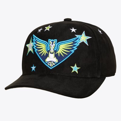  Dallas Wings Mitchell & Ness Unisex Star Splash Pro Adjustable Hat - Black