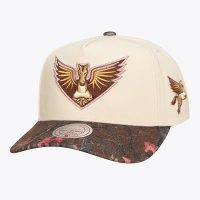  Dallas Wings Mitchell & Ness Unisex Pink Pro Adjustable Hat - Cream