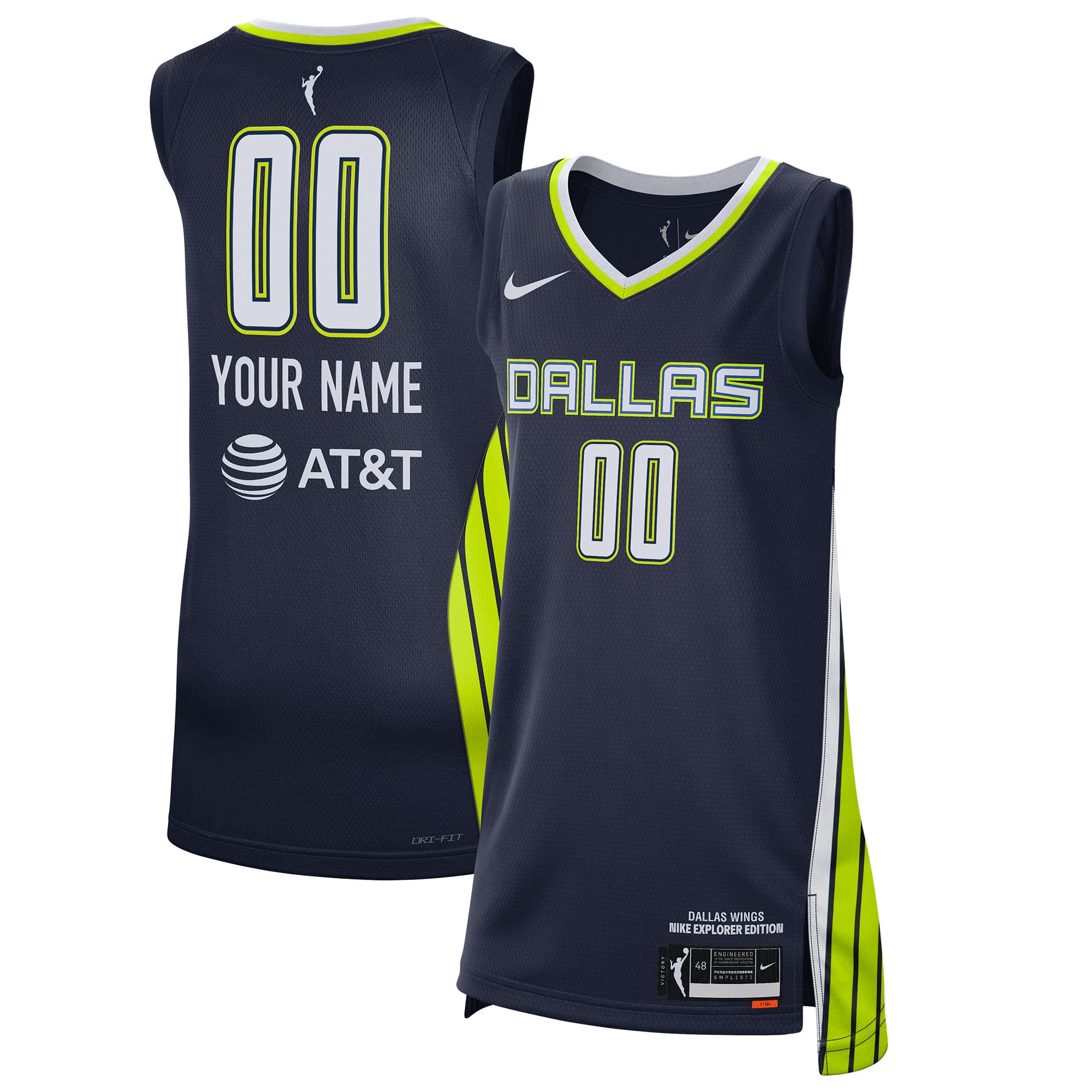 Dallas Wings Nike Unisex 2021 Explorer Edition Victory Custom 
