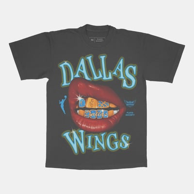  Dallas Wings Playa Society Unisex Sketch T-Shirt - Black