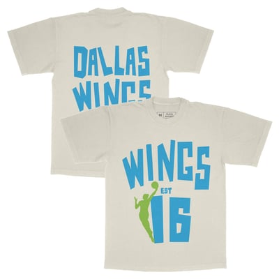  Dallas Wings Playa Society Unisex Est T-Shirt - Oatmeal