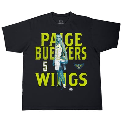 Paige Bueckers Dallas Wings Stadium Essentials Unisex Player Stance Urban T-Shirt - Black