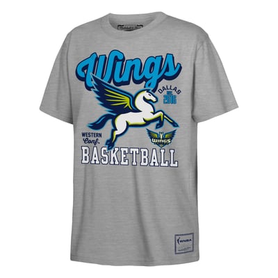  Dallas Wings Mitchell & Ness Youth That Girl T-Shirt - Heather Gray