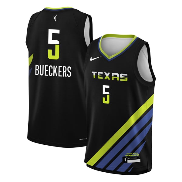 Paige Bueckers Dallas Wings Nike Youth 2025 WNBA Draft Rebel Edition Victory Player Jersey - Black