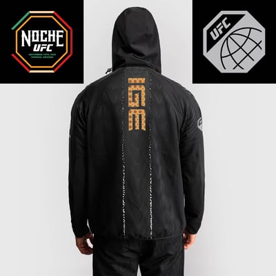 Dan Ige UFC Zenith by Venum Authentic Fight Night Noche Full-Zip Walkout Hoodie - Black