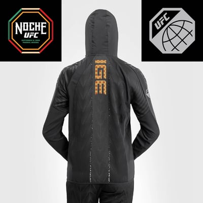 Dan Ige Women's UFC Zenith by Venum Authentic Fight Night Noche Full-Zip Walkout Hoodie - Black