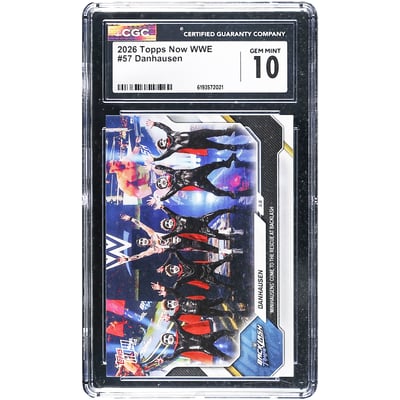  Danhausen 2026 Topps Now WWE Minihausens' Come to the Rescue At Backlash #57 CGC Authenticated 10 Card