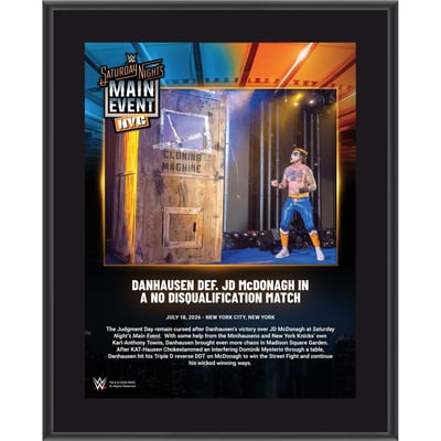 Danhausen WWE Fanatics Authentic 10.5" x 13" Saturday Night's Main Event on July 18, 2026 Sublimated Plaque