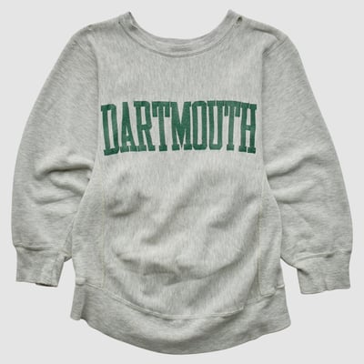 Dartmouth Big Green Champion 90s Pullover Sweatshirt - Heather Gray - XXS by Fanatics Real Vintage
