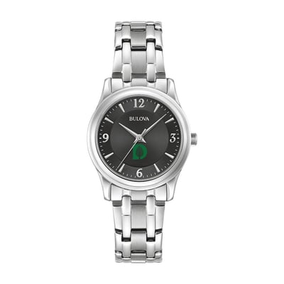 Dartmouth Big Green Bulova Women's Stainless Steel Corporate Collection Watch - Black