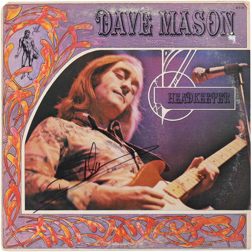 Dave Mason Autographed Fanatics Authentic Headkeeper Album - BAS