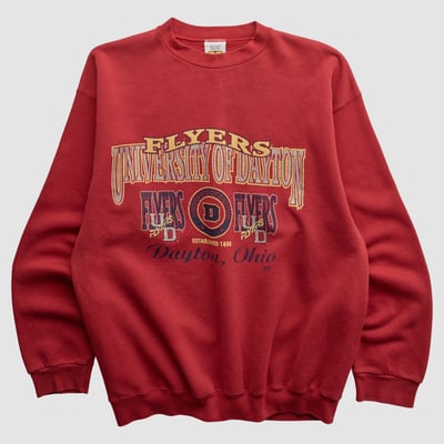 Dayton Flyers 20/20 Sport 90s Pullover Sweatshirt - Red - L by Fanatics Real Vintage