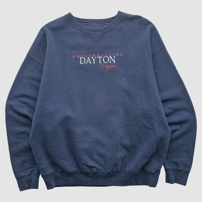 Dayton Flyers Gear For Sports 2000s Pullover Sweatshirt - Navy - XL by Fanatics Real Vintage