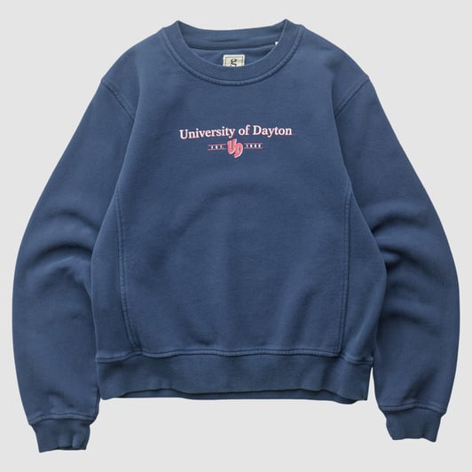 Dayton Flyers Gear For Sports 2010s Pullover Sweatshirt - Navy - S by Fanatics Real Vintage