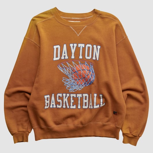 Dayton Flyers Russell 90s Pullover Sweatshirt - Clay - M by Fanatics Real Vintage