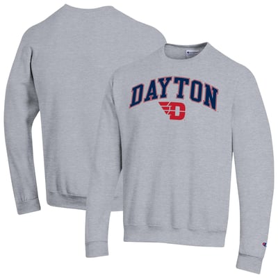 Dayton Flyers Champion Arch Powerblend Sweatshirt - Heather Gray