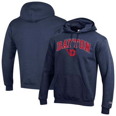 Dayton Flyers Champion Powerblend Hoodie - Navy