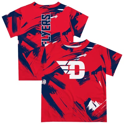  Dayton Flyers Vive La Fete Newborn & Infant Paint Brush T-Shirt - Red