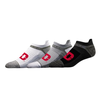 Dayton Flyers Strideline Unisex Premium 3-Pack Team Logo Ankle Socks Set