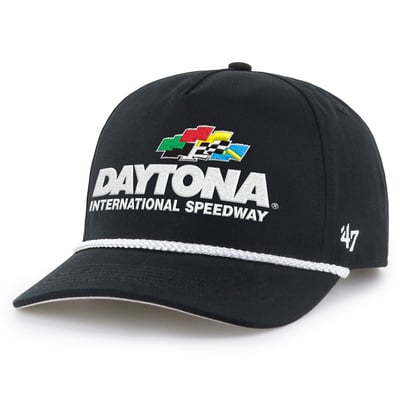 Daytona International Speedway '47 Daytona 500 Rope Hitch Adjustable Hat - Black