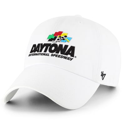 Daytona International Speedway '47 Daytona 500 Clean Up Adjustable Hat - White