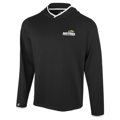 Daytona International Speedway Antigua Brink Desert Dry Long Sleeve Hoodie T-Shirt - Black