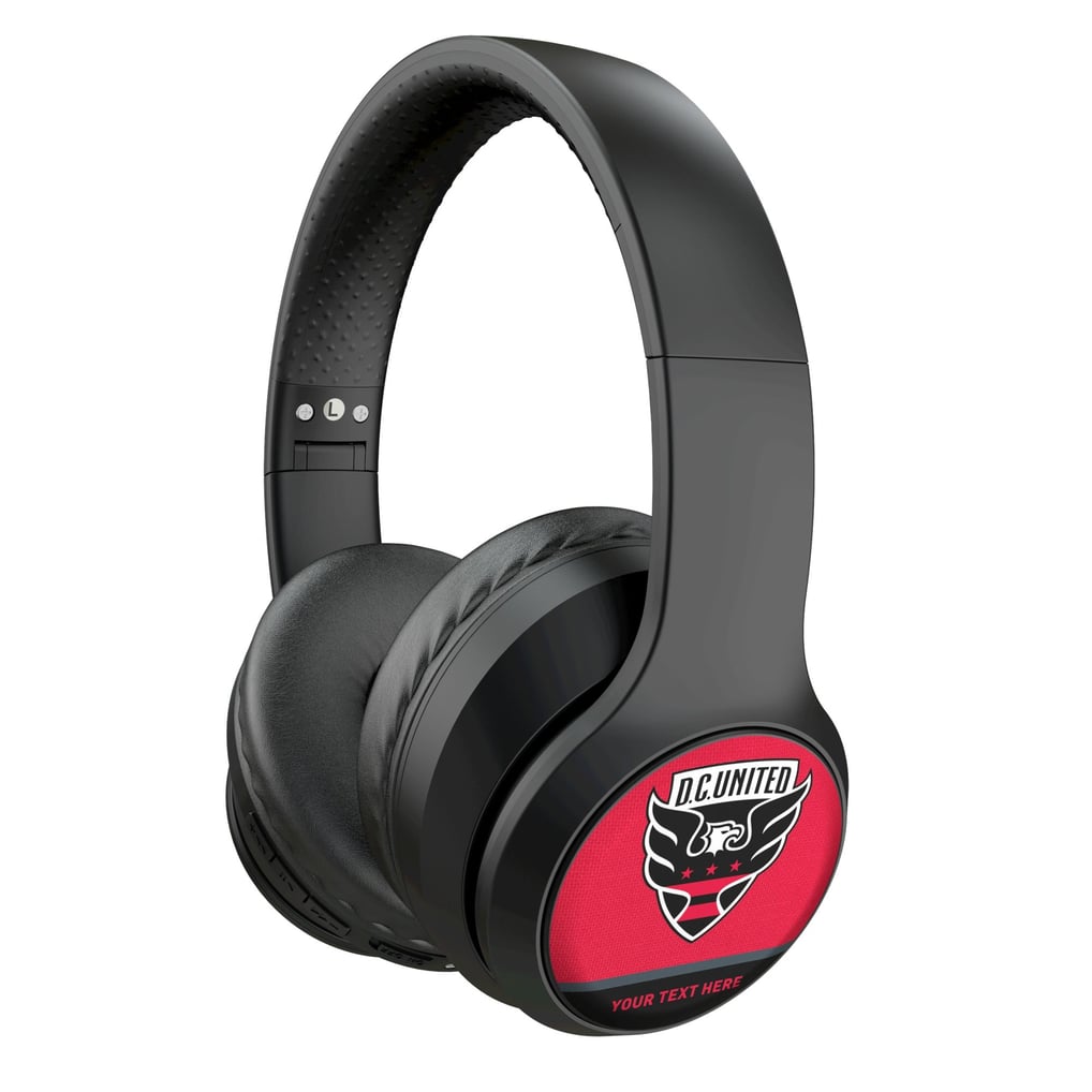 D.C. United Keyscaper Personalized Solid Wireless Bluetooth Headphones With Case