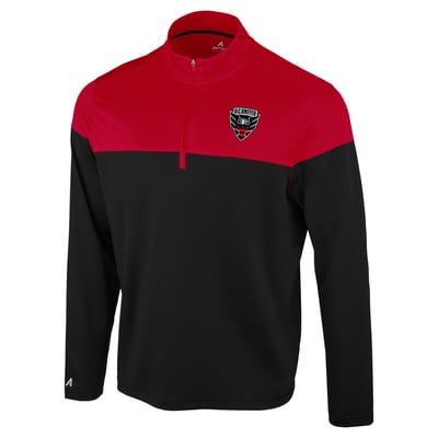 D.C. United Antigua Hinder Quarter-Zip Pullover - Black/Red