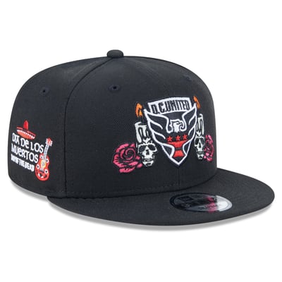  D.C. United New Era Day of the Dead 9FIFTY Snapback Hat - Black