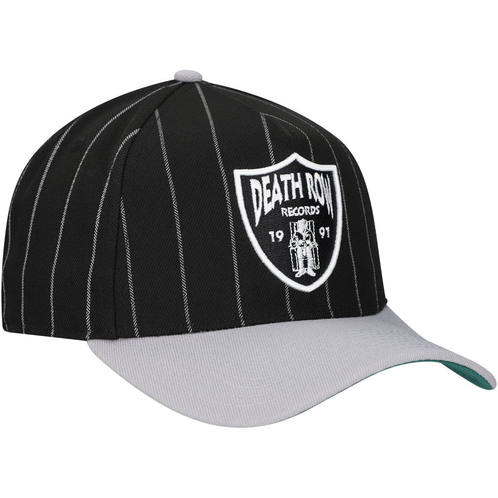  Death Row Records A-Frame Pin Stripe Adjustable Hat - Black