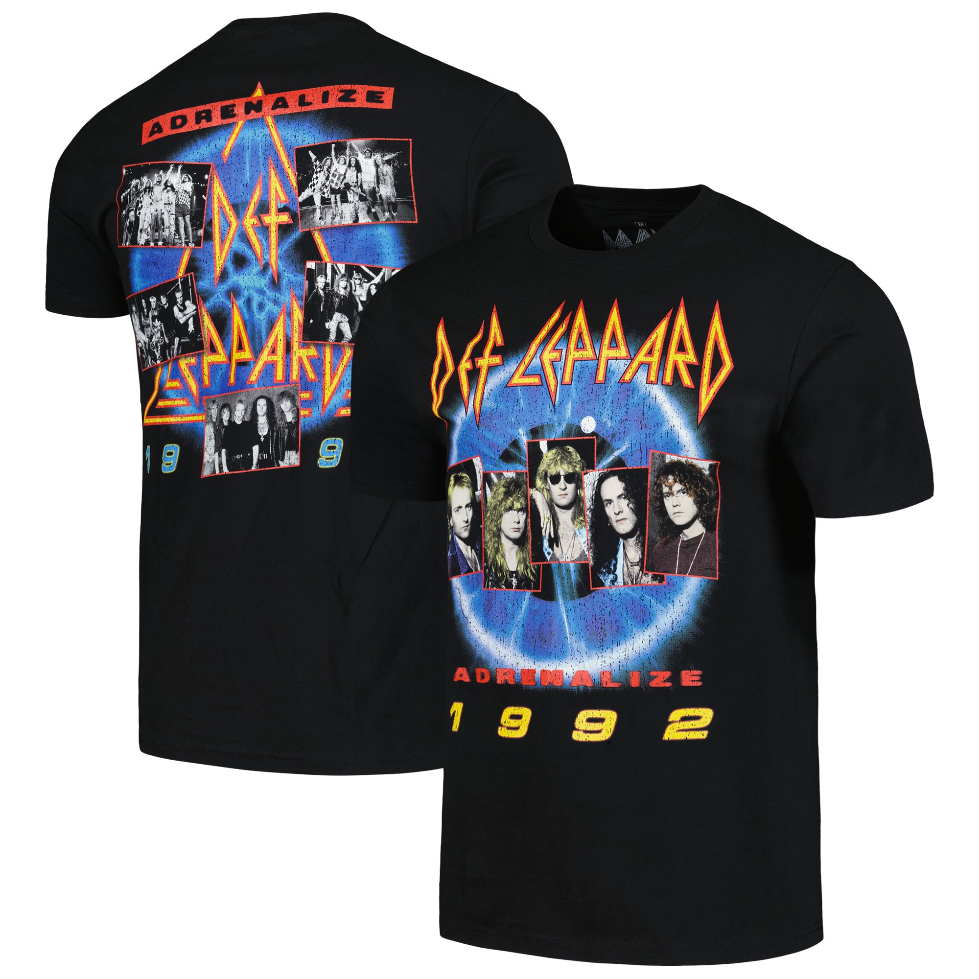 Def Leppard Adrenalize 1992 Graphic T-Shirt - Black