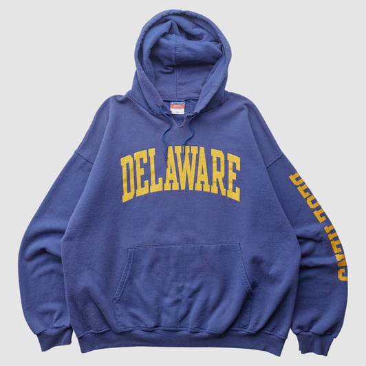Delaware Fightin' Blue Hens Champion 2000s Hooded Pullover Sweatshirt - Blue - XL by Fanatics Real Vintage