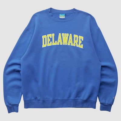 Delaware Fightin' Blue Hens Champion 2010s Pullover Sweatshirt - Blue - L by Fanatics Real Vintage