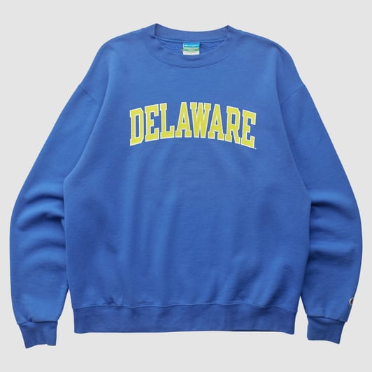 Delaware Fightin' Blue Hens Champion 2010s Pullover Sweatshirt - Blue - L by Fanatics Real Vintage