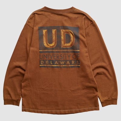 Delaware Fightin' Blue Hens Jansport 2000s Long Sleeve T-shirt - Clay - M by Fanatics Real Vintage