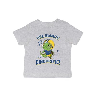 Delaware Fightin' Blue Hens Vive La Fete Infant Dinorrific T-Shirt - Gray