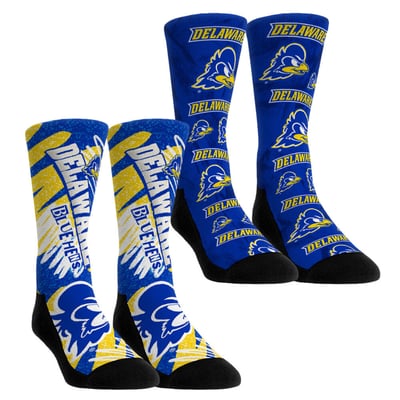 Delaware Fightin' Blue Hens Rock Em Unisex Two-Piece Team Blast Crew Socks Set