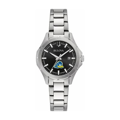 Delaware Fightin' Blue Hens Bulova Women's Stainless Steel Classic Sport Watch - Black