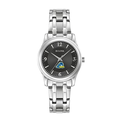 Delaware Fightin' Blue Hens Bulova Women's Stainless Steel Corporate Collection Watch - Black