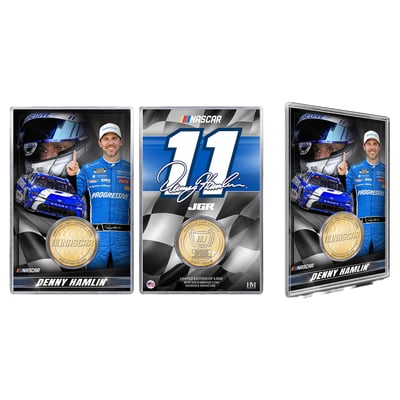 Highland Mint Denny Hamlin Bronze Coin Card
