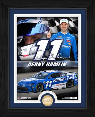 Highland Mint Denny Hamlin Bronze Coin Photo Mint
