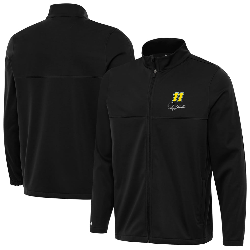 Denny Hamlin Antigua Links 2 Full-Zip Golf Jacket - Black