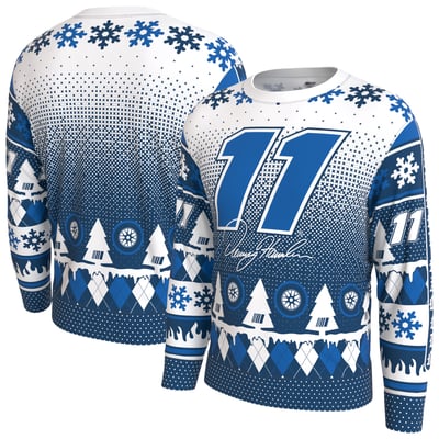 Denny Hamlin ProSphere Driver Holiday Sweater - White