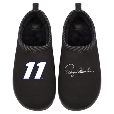 Denny Hamlin ISlide Unisex Number & Signature Mission Slippers - Black
