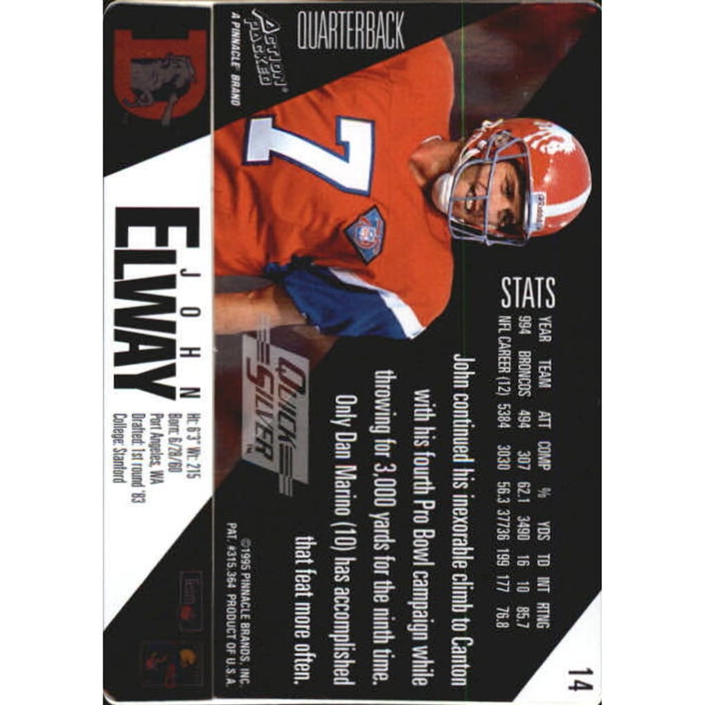 1995 Action Packed Quick Silver #14 John Elway