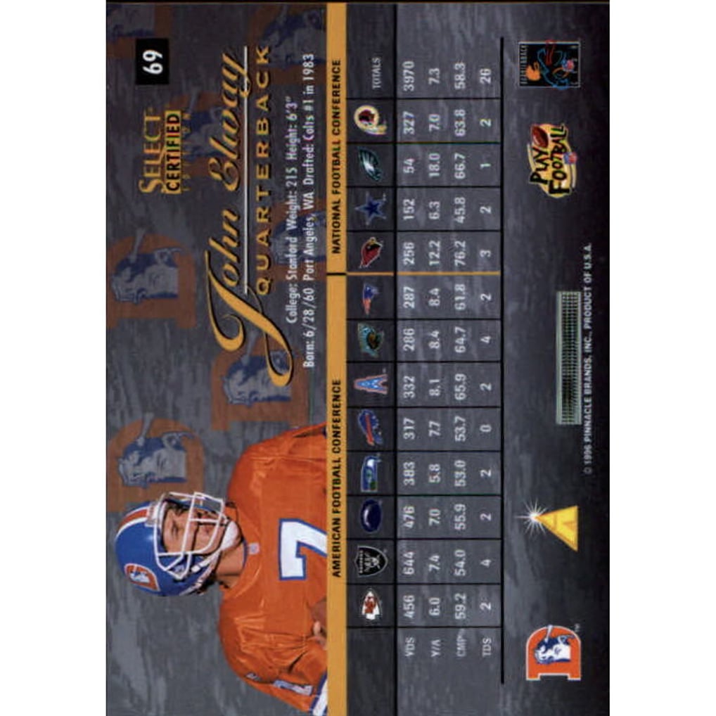 1996 Select Certified Premium Stock #69 John Elway