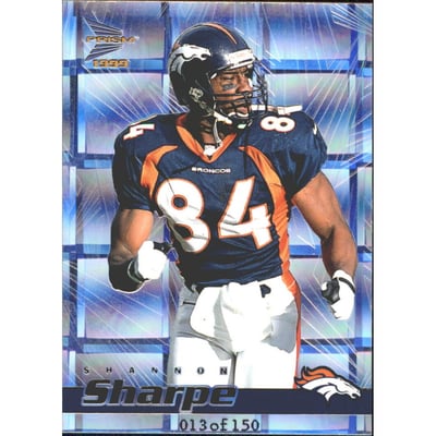 1999 Pacific Prisms Holographic Mirror #47 Shannon Sharpe