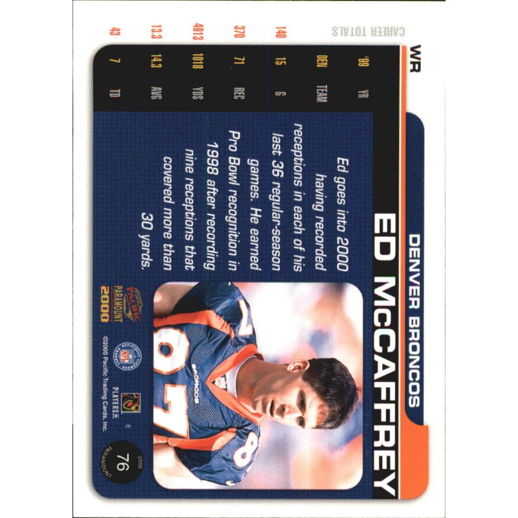 2000 Paramount Premiere Date #76 Ed McCaffrey